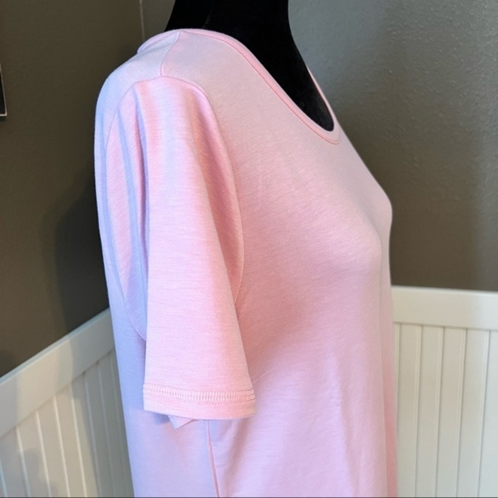 NWT! Women’s Skechers Go Walk light pink French terry short sleeve tunic - Picture 3 of 6